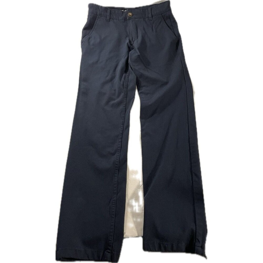 Mugsy Jeans Pants Mens Sz 28 x 29 Blue Zipper Fly Stretch Chino Morgans EUC